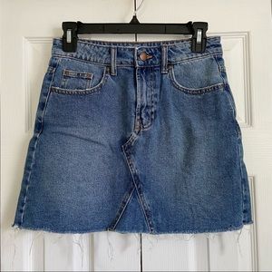 High Rise Denim Skirt